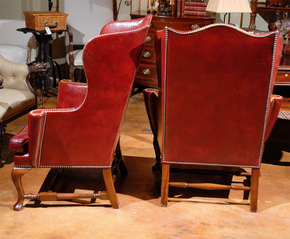 Pair of American Wing Chairs 4
