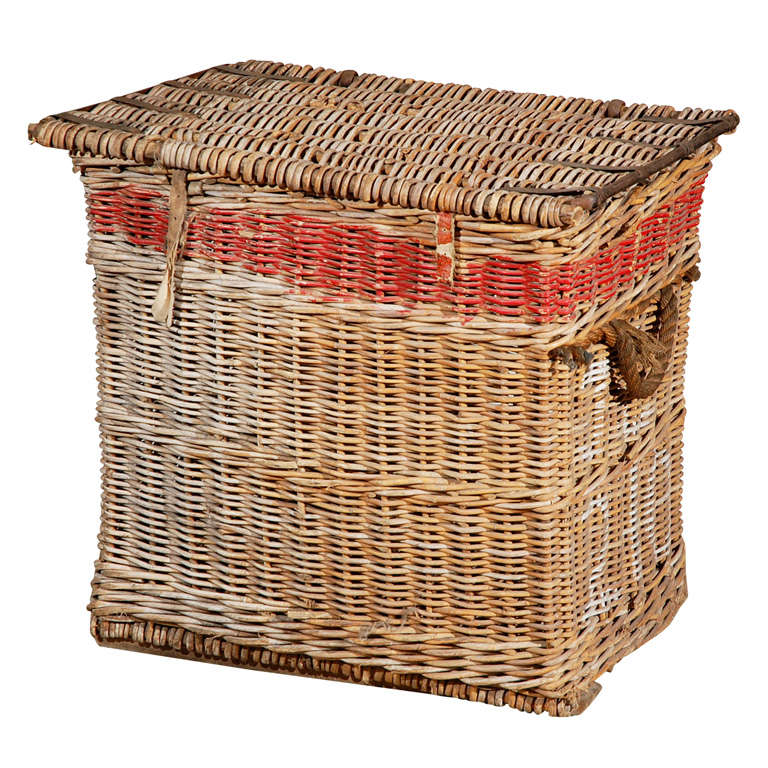 Large English Basket at 1stdibs