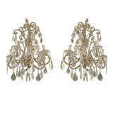 Pair of Beaded Chandeliers