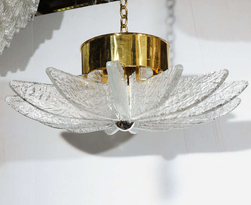Murano Soleil ceiling mounted fixture.