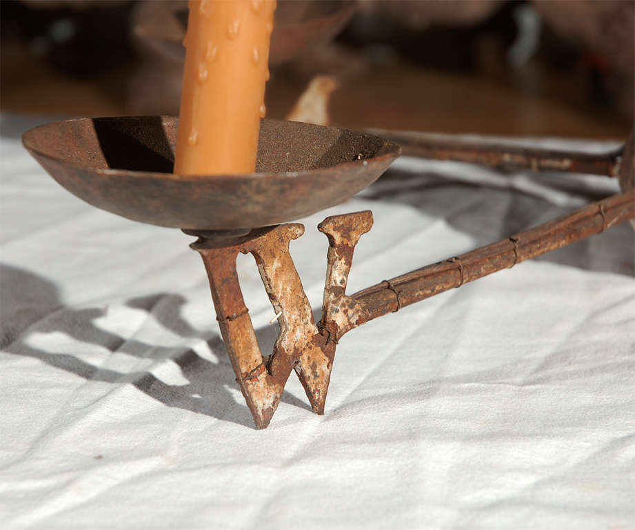 Primitive Wrought Iron Weathervane Chandelier 1