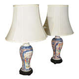 Two Chinese Export Vases as Lamps
