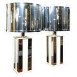 Pair of Modernist Lamps by Curtis Jere'