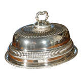 Antique Silver Plated Roast Platter with Dome Cover