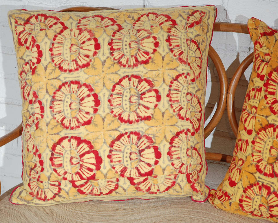 Vintage Indian Batik Pillows
