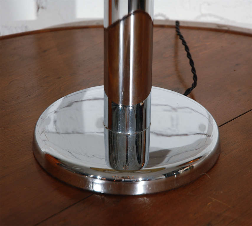 Double Brass Ball & Chrome Table Lamp
