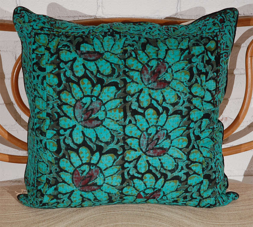 Mid-20th Century Vintage Indian Batik Pillows