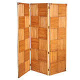 Paul Frankl Style Rattan Screen / Room Divider