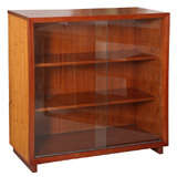 Vintage Rattan Bookcase in the Manner of Paul Frankl Style