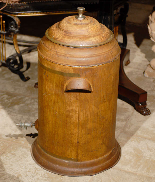 Jumbo 20th Century Faux Bois Tole Water Urn For Sale 4