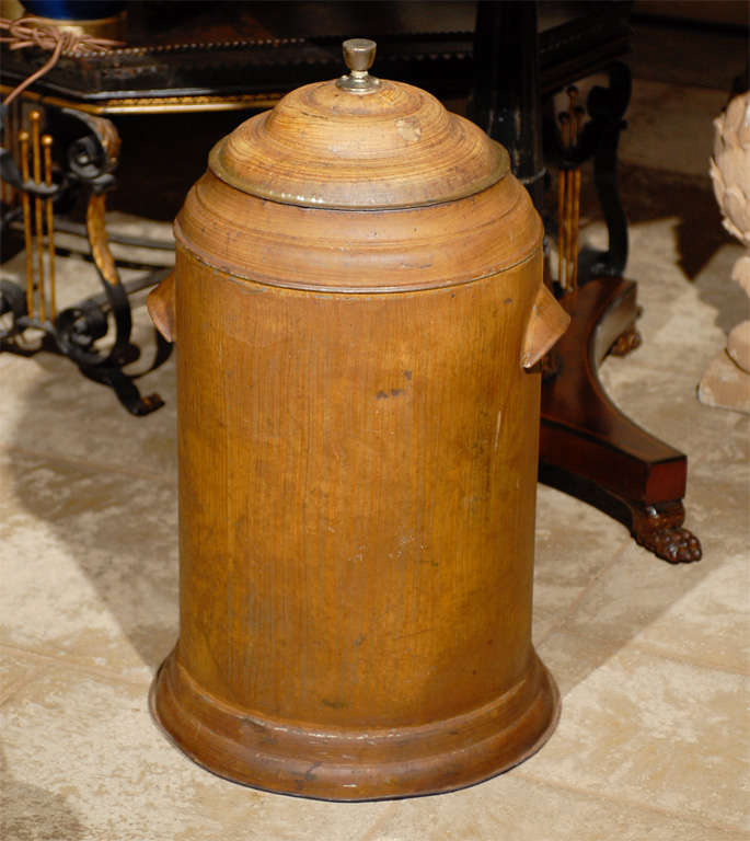 Jumbo 20th Century Faux Bois Tole Water Urn For Sale 5