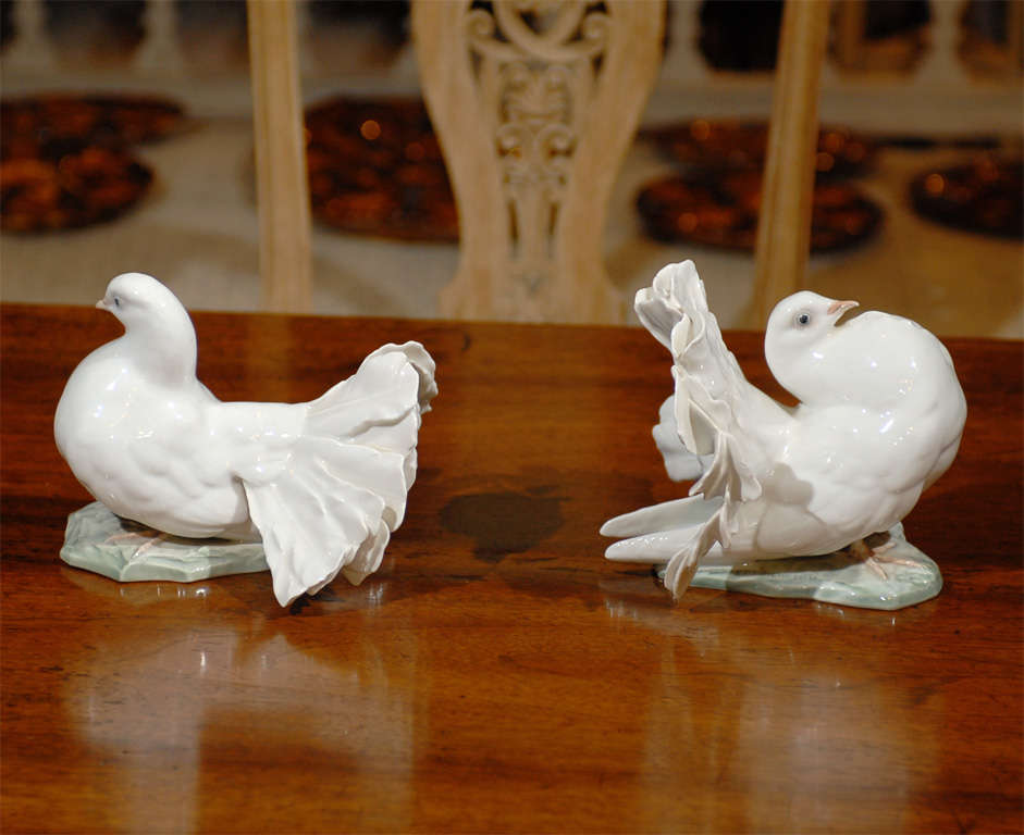 Pair Of Mid C Rosenthal Porcelain Doves 5