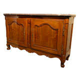 19th Century French Country Buffet with Marble Top