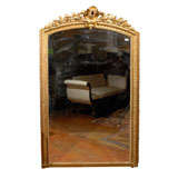 Napoleon III Period  Gilt Gesso Mirror