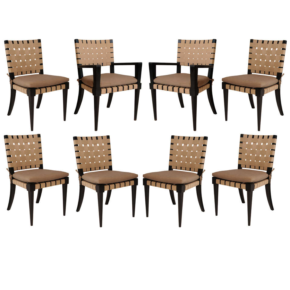 Set of 8 Vincente Wolf Chairs for Niedermaier