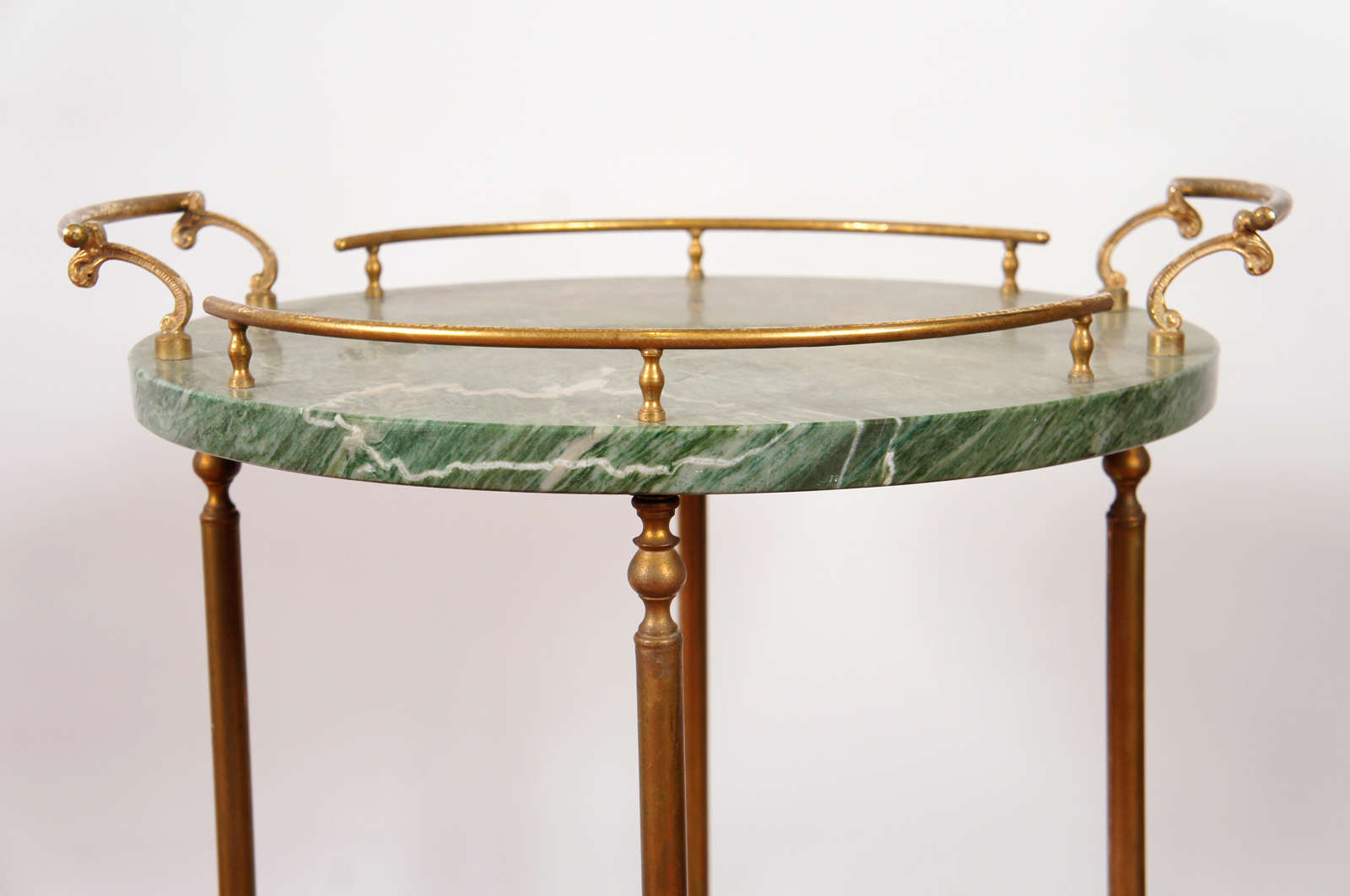 French Maison Jansen Style Marble Serving Cart