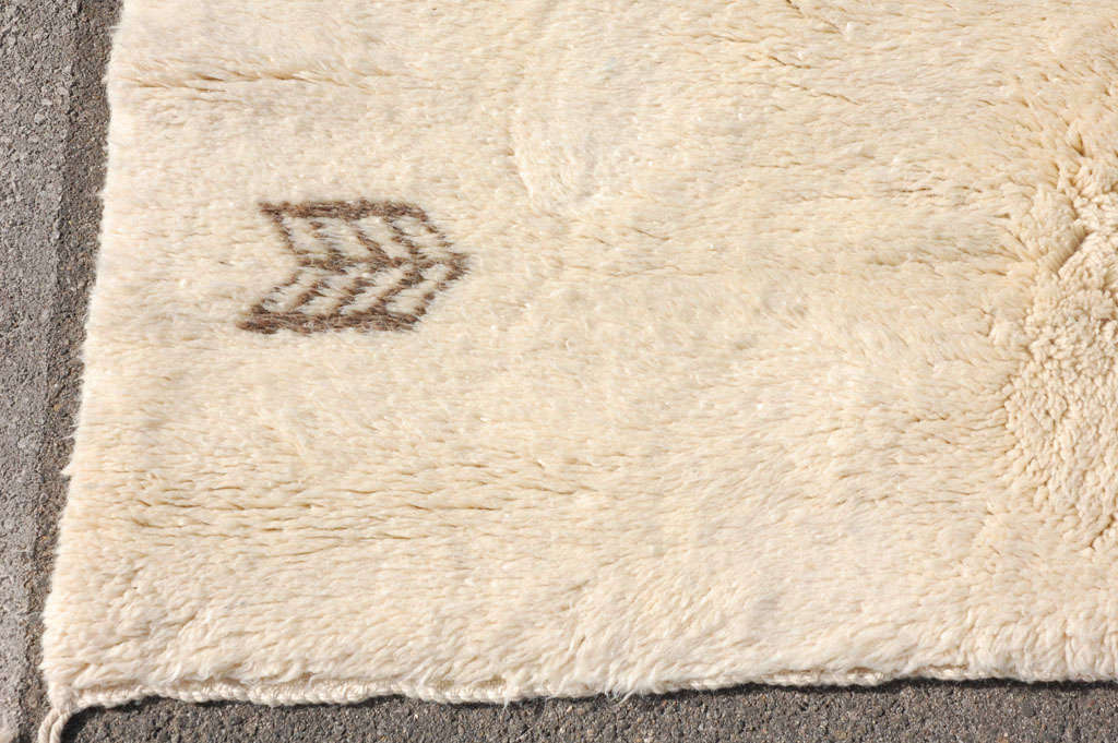 Wool Vintage Morrocan Berber wool  rug from Atlass mountains .