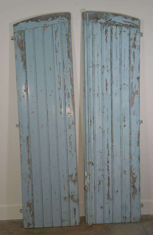 19th c. Wooden shutters with original paint and Hardware 3