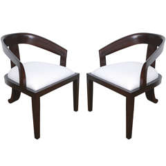 Pair Of Art Deco Chic Chairs 