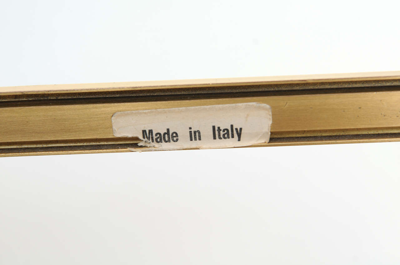 Mid century Modern Italian Brass Nesting Tables Maison Jansen style For Sale 5