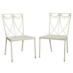 Side Chairs in Wrought Iron