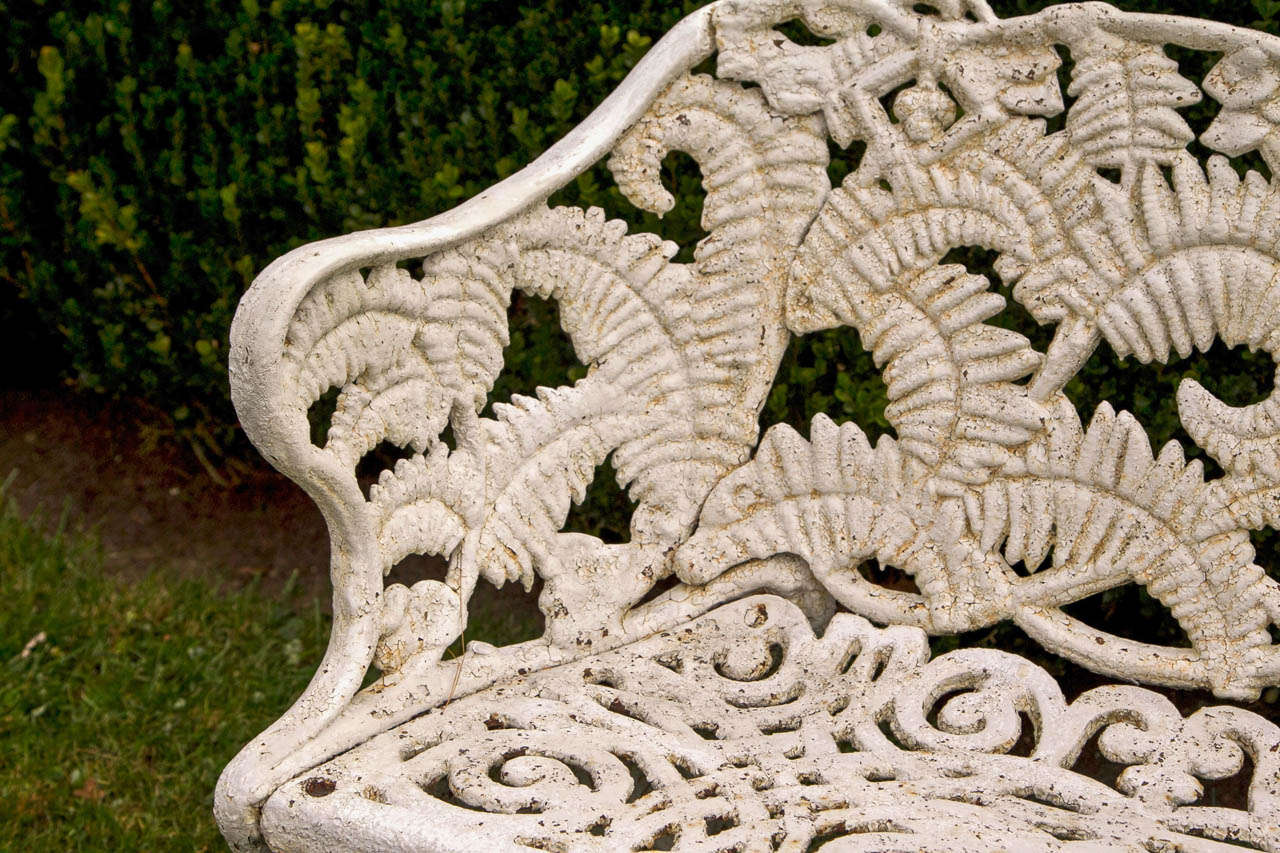 American Fern Garden Seat In Good Condition In Katonah, NY