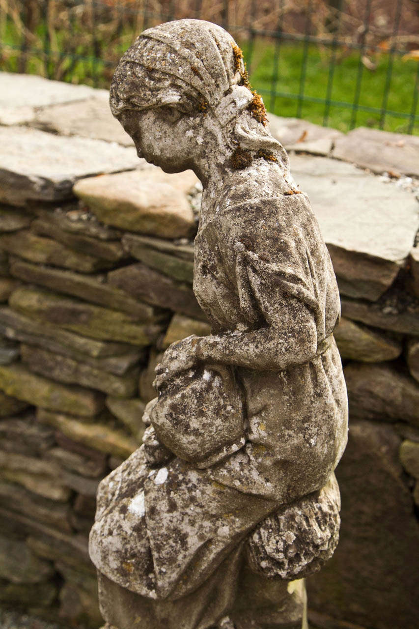 Dainty Stone Figure of Young Lady 1