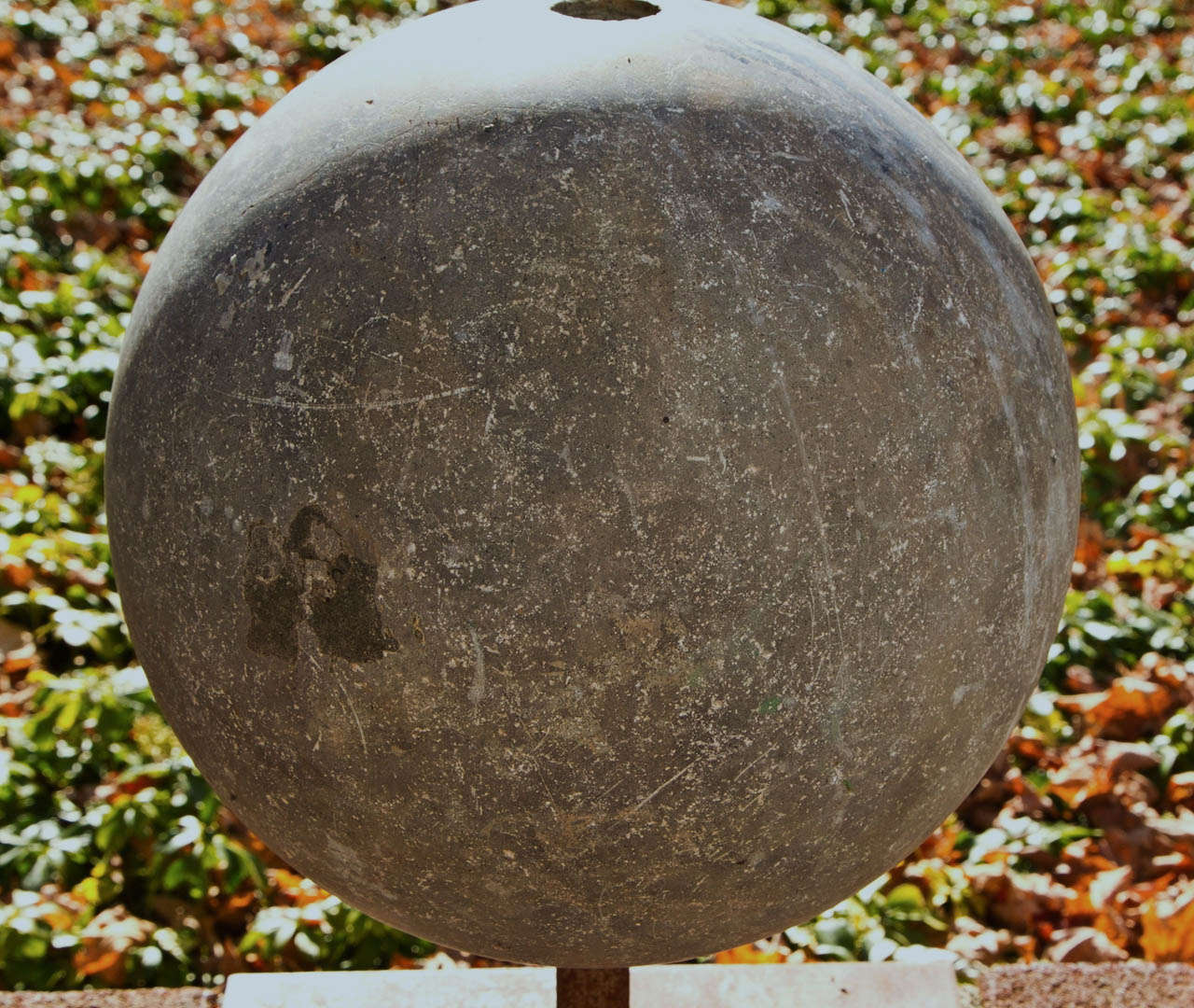 Carved Identical 11 inch Marble Spheres