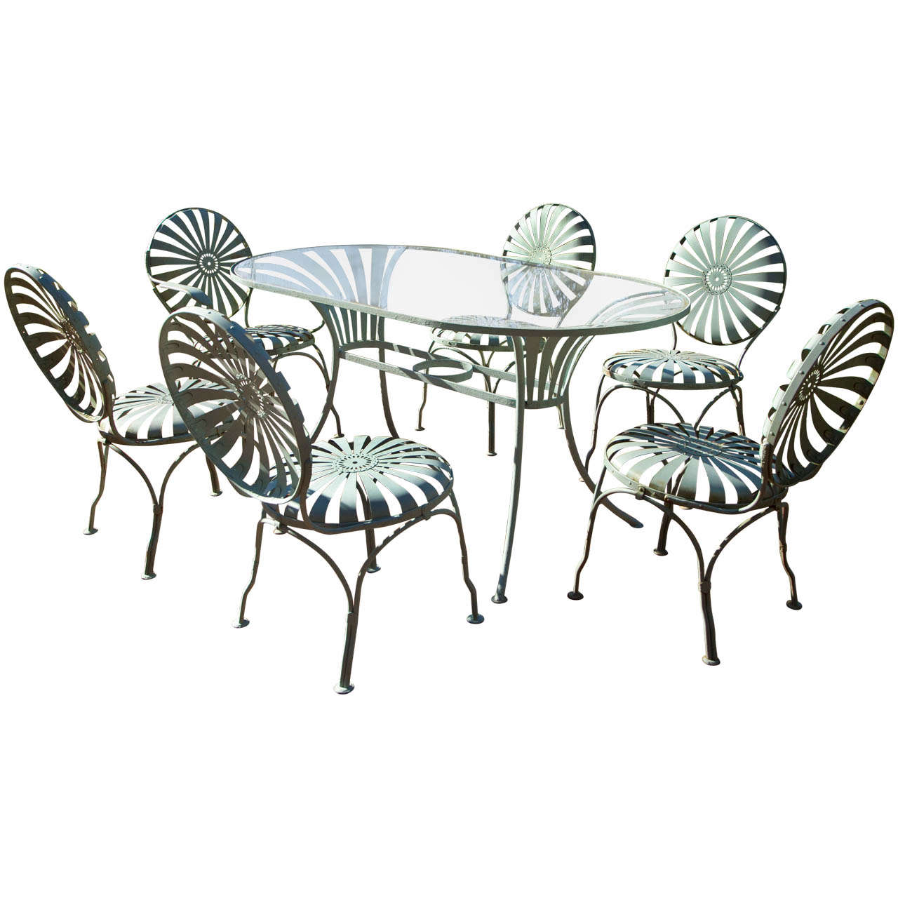 Terrace-Ready Table and Chairs at 1stdibs