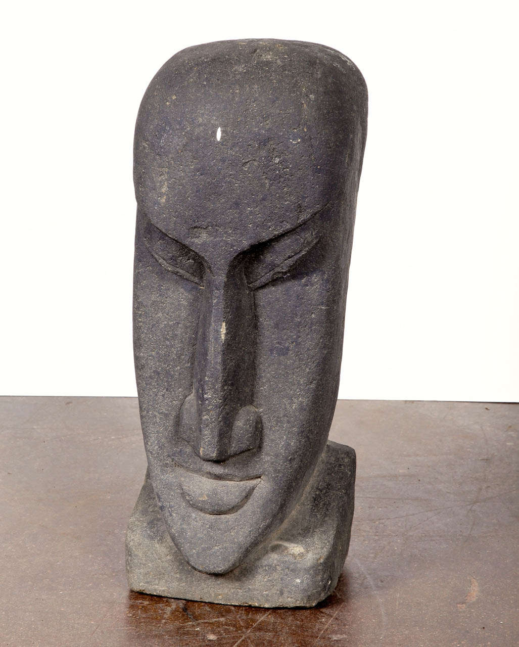 Hand-Carved Stone Bust