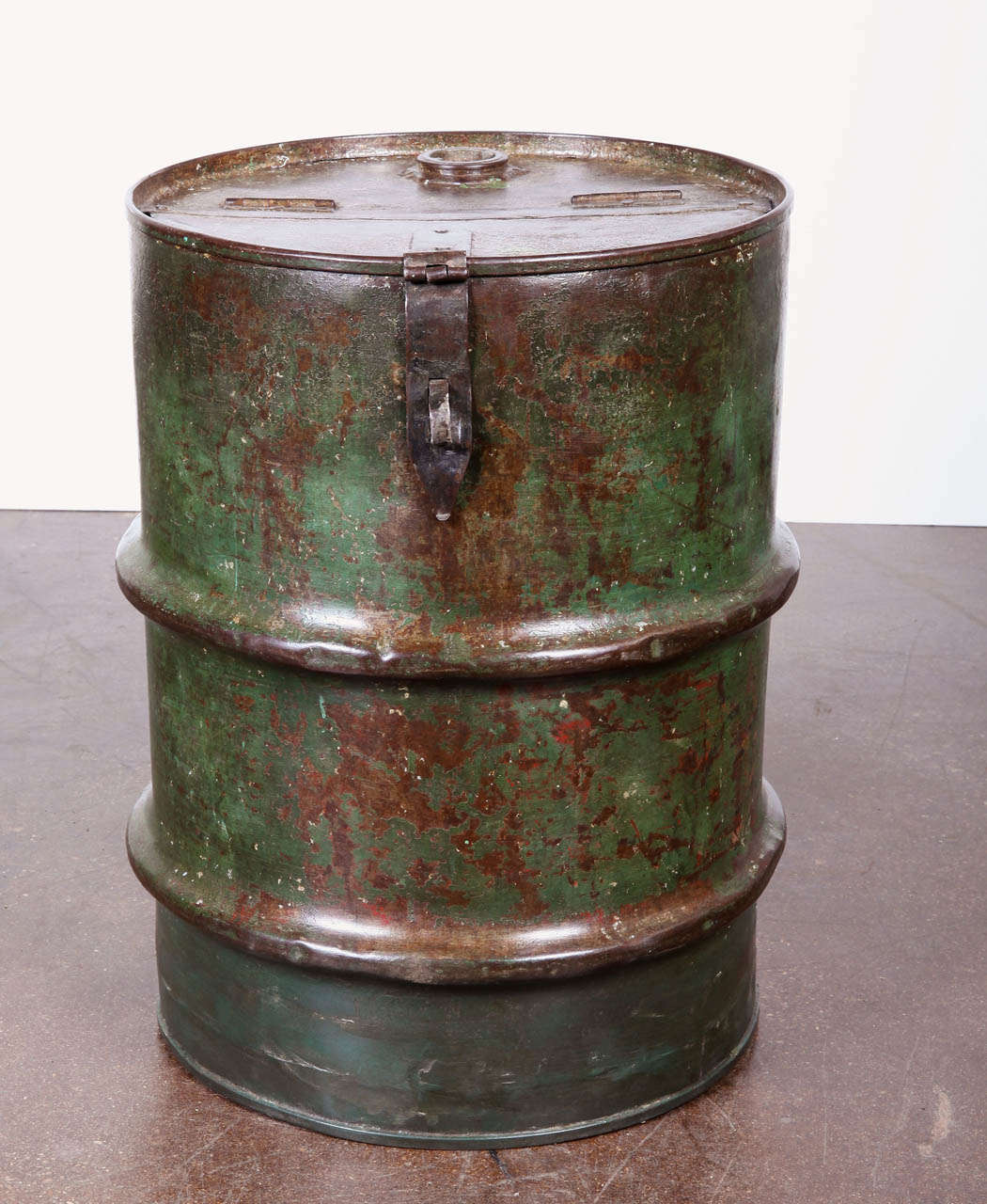 Vintage Storage Drum as End Table