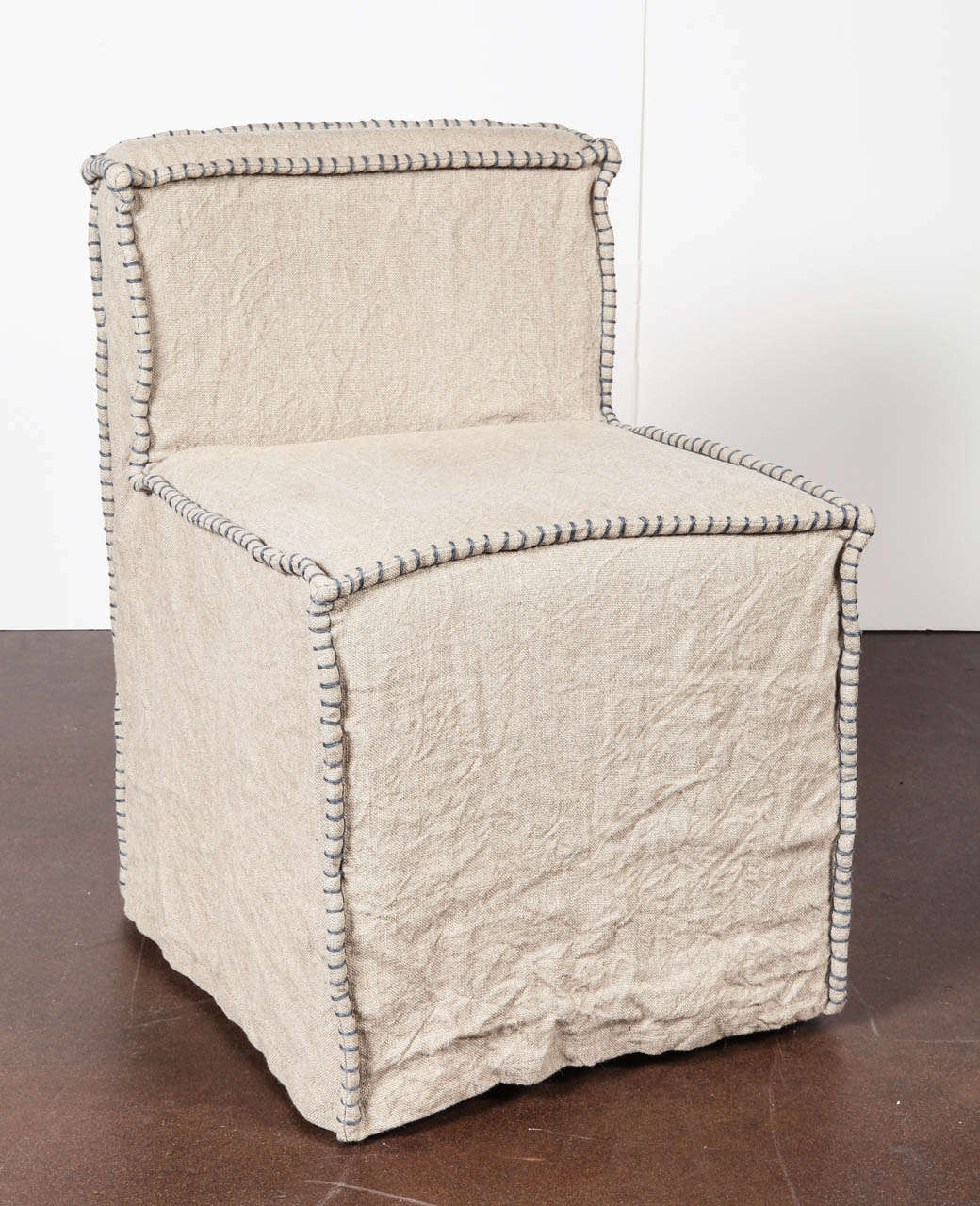 Linen Slip Covered Side Chair