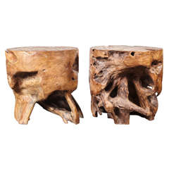 Organic Form Lychee Wood End Table