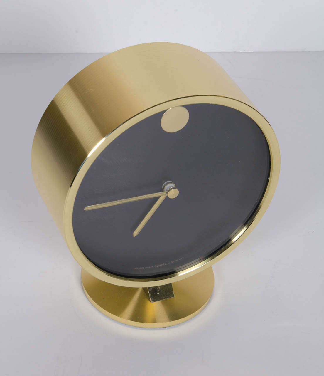Mid-Century Modern Gorgeous Brass Midcentury Desk Clock