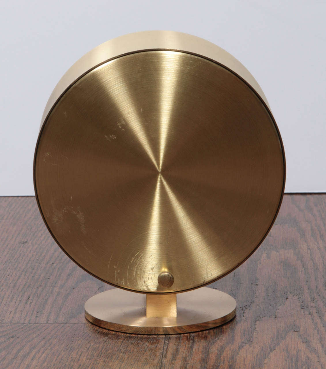 Mid-20th Century Gorgeous Brass Midcentury Desk Clock