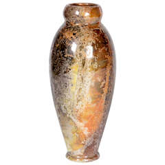 Deco Lustreware Ceramic Vase by Arabia Finland