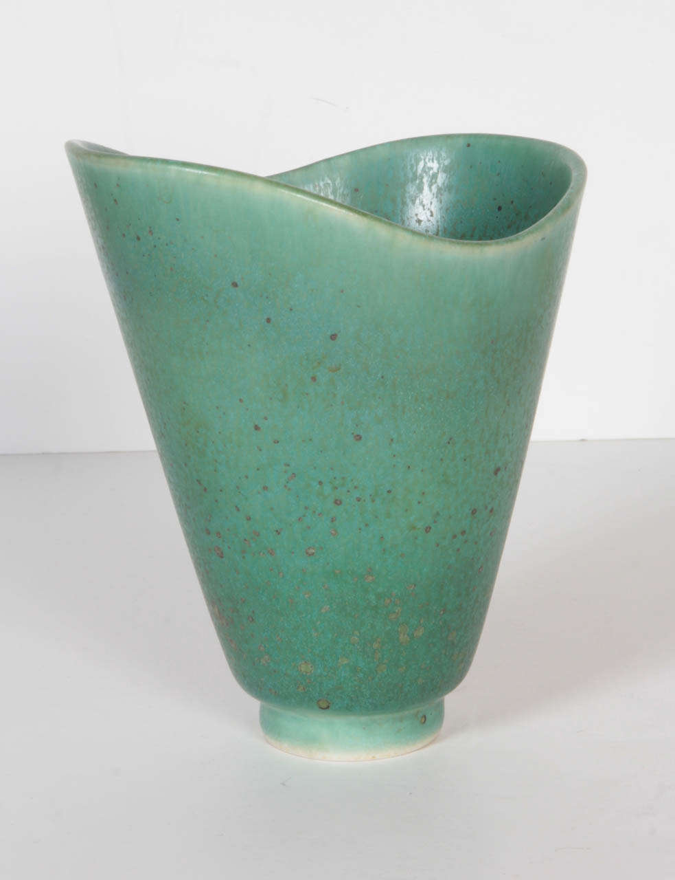 Green Ceramic Vase by Carl Harry Stalhane for Rörstrand