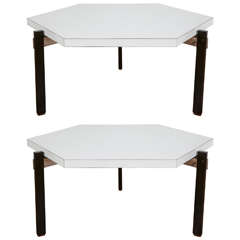 Pair of hexagonal Low Tables by André Simard - Projets 251 Edition - 1959