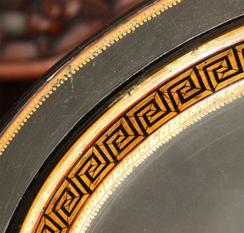 French Tole Tray And Later Stand 2