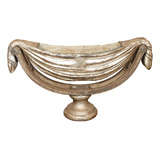 SILVER GILT CARVED WOOD CENTERPIECE WITH TIN LINER
