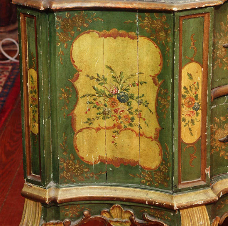 Painted Two Drawer Venetian  Commodini 1