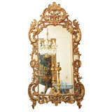 19th C Regence Style Gilt Wood Mirror