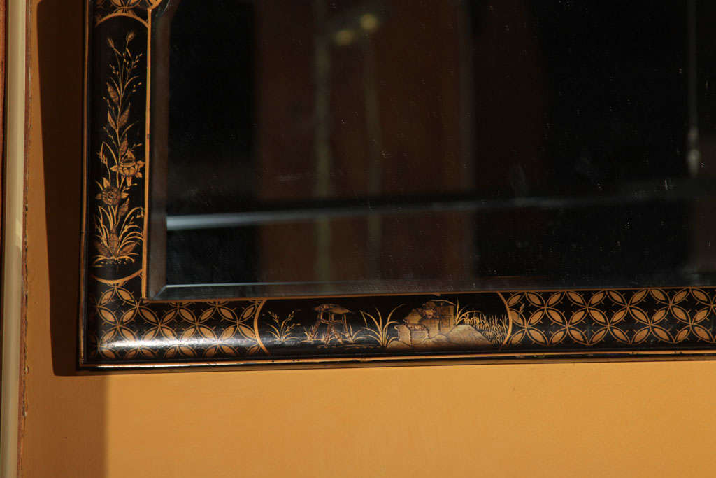 A turn of the century chinoiserie mirror For Sale 1