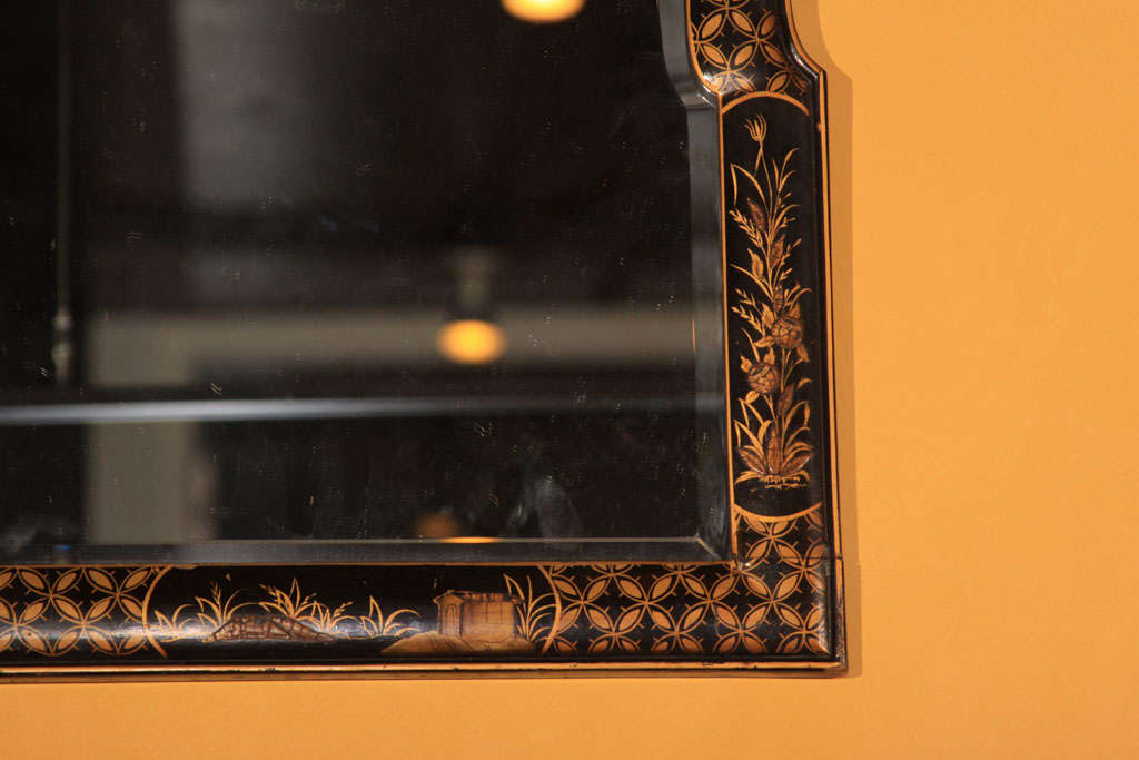 A turn of the century chinoiserie mirror For Sale 2
