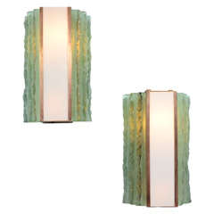 Rare Pair of No. 2439 Sconces by Max Ingrand for Fontana Arte