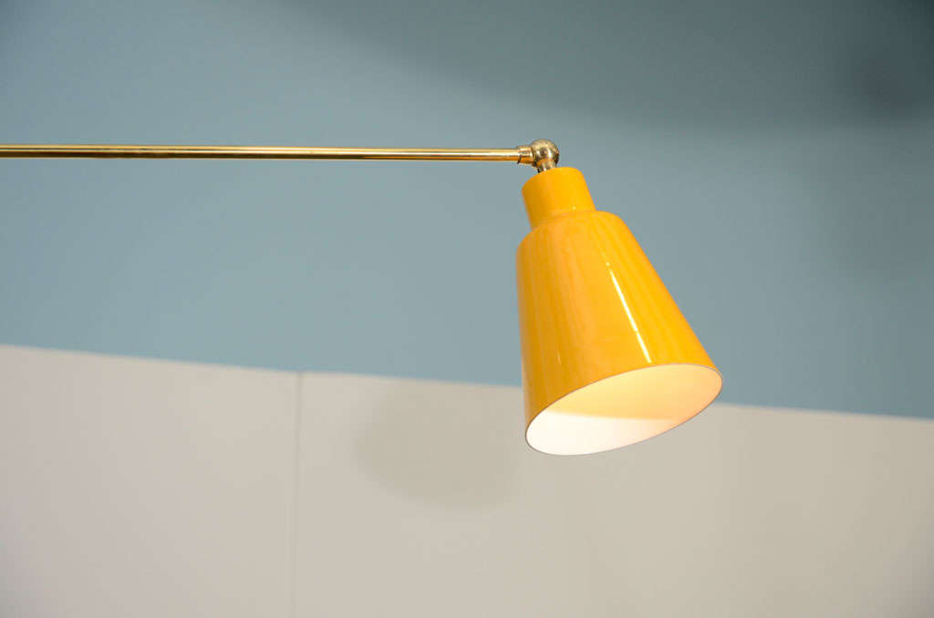 Mid-Century Modern Five-Arm Adjustable Ceiling Fixture by Fedele Papagni