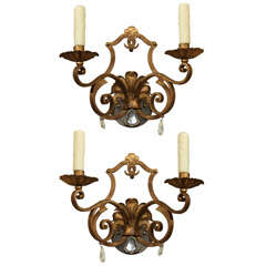 Antique Wrought Iron Wall Lights