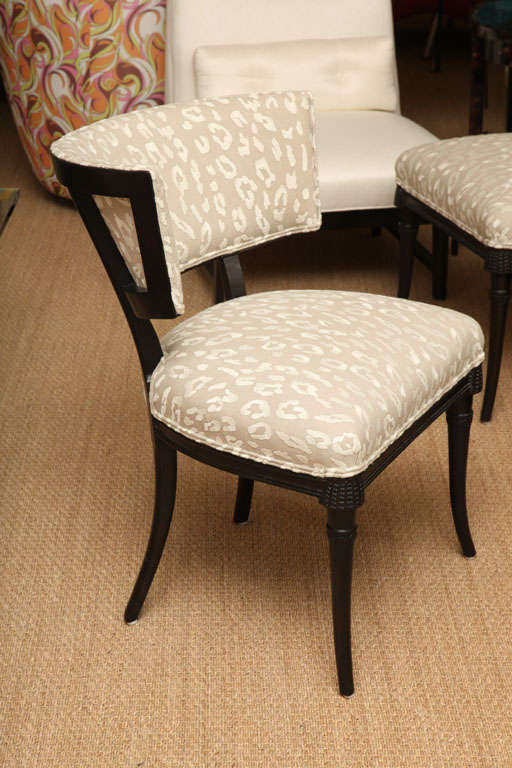 Grosfeld House Side or Slipper Chairs Mid-Century Modern In Good Condition For Sale In North Miami, FL