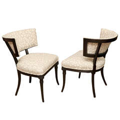 Pair of Mid-Century Sculptural Grosfeld House Side Chairs 11
