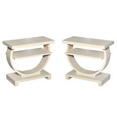 Pair of American Art Deco Side Tables
